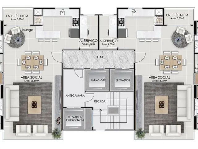 Imagem 4: Apartamento Pronto em Balneário Camboriú/Sc com 136M² Área Privativa Sendo 3 Suítes, 3 Vagas de Garagem, Lazer Completo