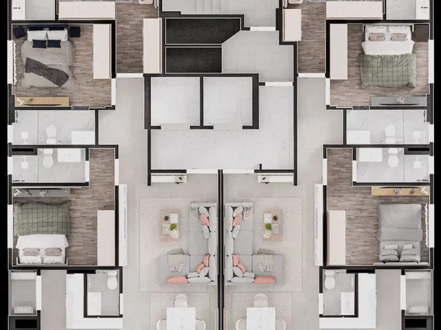 Imagem 4: Apartamento em Construção em Balneário Camboriú/SC com 121,95m² área privativa