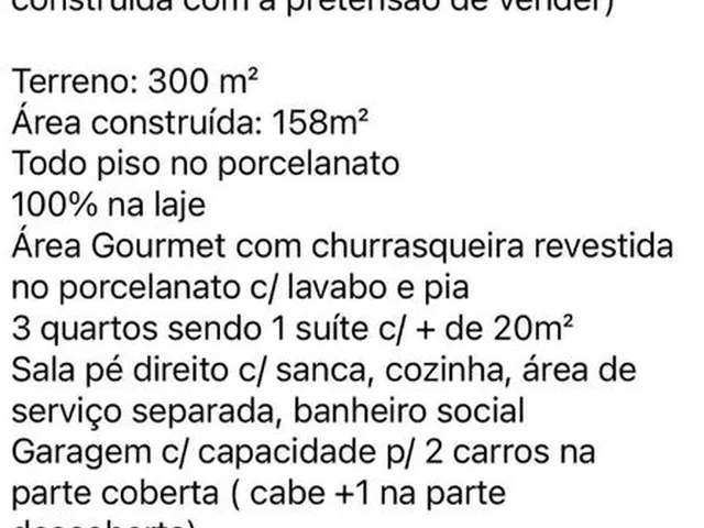 Imagem: Olô Jaiara Casa Nova 3Quartos com Súite