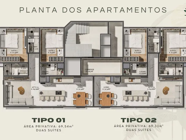 Imagem 10: Apartamento em Construção e Itapema/SC bairro Morretes com 69,54m² área privativa