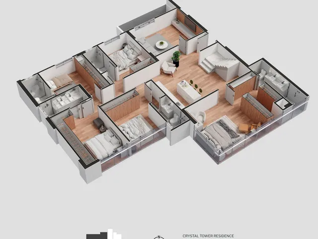 Imagem 6: Apartamento em Construção em Itapema/SC com 229,20m² área privativa sendo 3 suítes 4