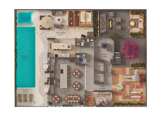Imagem 6: Apartamento Pré Lançamento em Itapema/SC com 126m² área privativa sendo 3 suítes 2
