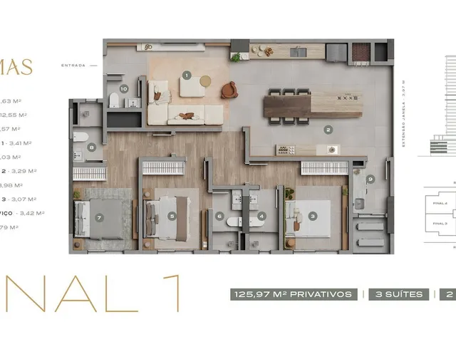 Imagem 13: 0 Apartamento com 3 dormitórios