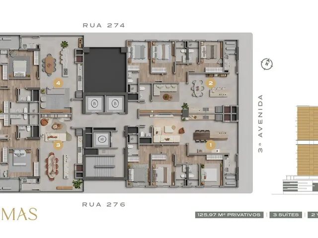 Imagem 14: Sala Comercial em Construção em Itapema/SC bairro Meia Praia, com 80m² área privativa