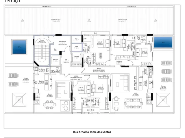 Imagem 12: Apartamento em Construção em Porto Belo/SC com 126,61m² área privativa sendo 3