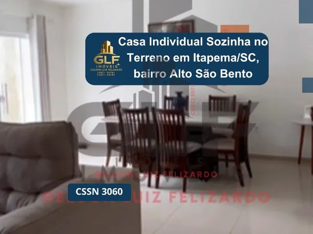 Imagem: Casa Individual, Sozinha no terreno em Itapema/SC