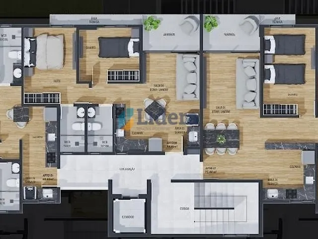Imagem 13: Apto - 3 Quartos - 1 Suíte - 81,24 m² - Intermares, Cabedelo/PB