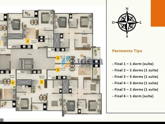 Imagem 14: Apto - 2 Quartos - 1 Suítes - 53m² - Formosa, Cabedelo/PB