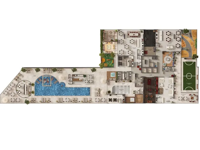 Imagem 7: Apto Pré Lançamento em Itapema/SC bairro Meia Praia, com 143,40m² área privativa
