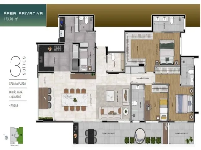 Imagem 14: APARTAMENTO GARDEN COM 4 QUARTOS, SENDO 2 SUÍTES À VENDA, 145M² POR R$ 1.940.000,00