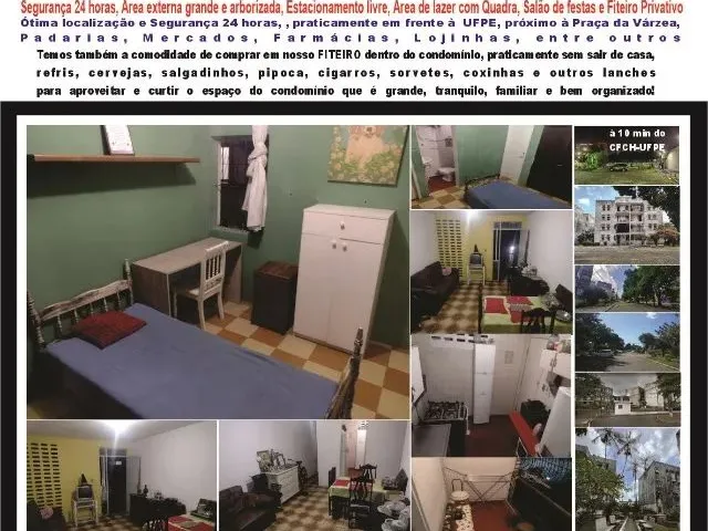 Imagem: O quarto está localizado em Várzea, Recife para alugar
