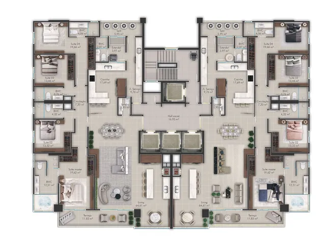 Imagem 8: 0 Apartamento com 4 dormitórios