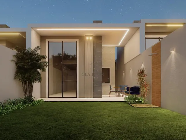 Imagem 1: Casas Planas de Área construída 121,60m², Com 03 Suítes, localizado no Eusébio