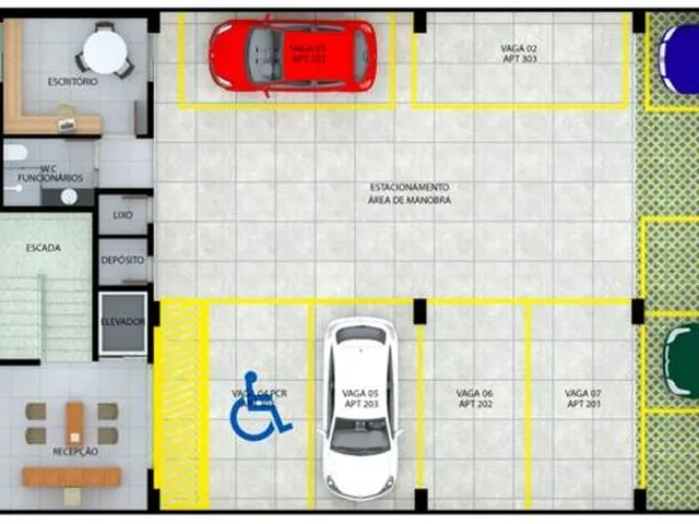 Imagem 15: Apartamento com 2 Quartos Sendo 1 Suíte, 52M2, Área de Lazer e Elevador, no Brisamar