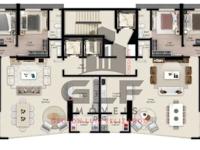 Imagem 7: Apartamento de luxo pronto à venda em Itapema-SC, Castelo Branco: 4 quartos, 4 suítes