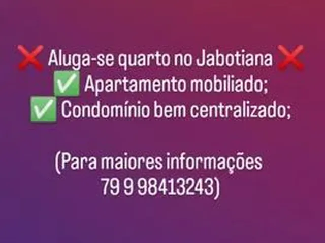 Imagem: Aluga-Se Quarto no Jabotiana (Apenas Mulheres