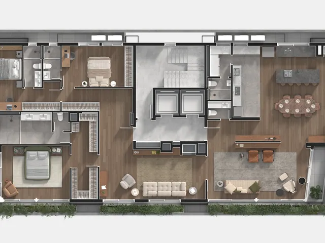 Imagem 2: Casa Gardel Apartamento com 3 dormitórios