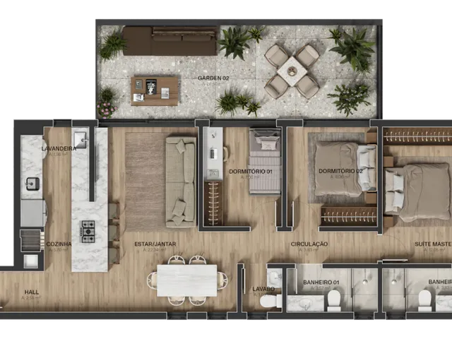 Imagem 6: Aire - Aire Apartamento com 3 dormitórios