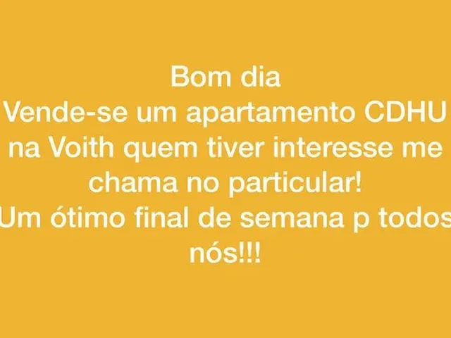 Imagem: Vende Se Apartamento Cdhu Voith