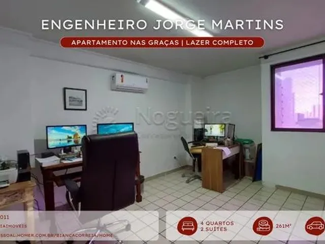 Imagem 9: Bcc- Apartamento nas Graças | com 4 Quartos (Sendo 2 Suítes