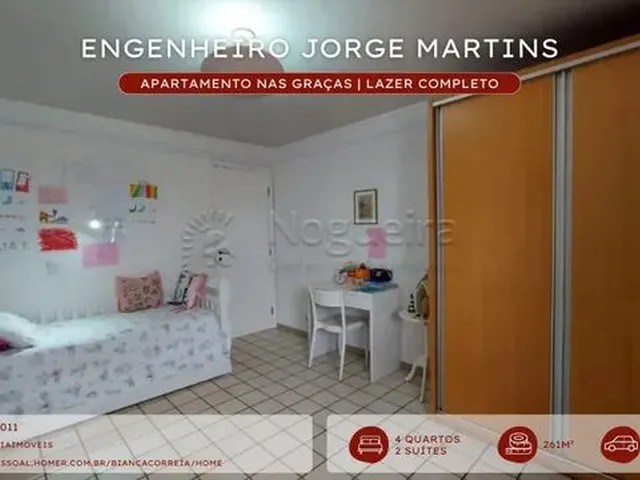 Imagem 15: Bcc- Apartamento nas Graças | com 4 Quartos (Sendo 2 Suítes