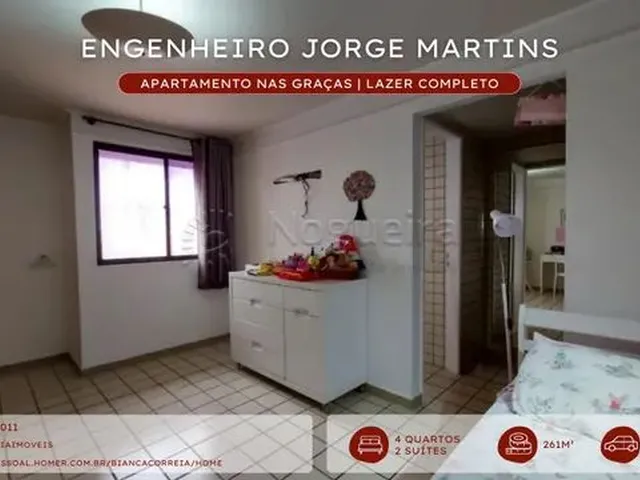 Imagem 5: Bcc- Apartamento nas Graças | com 4 Quartos (Sendo 2 Suítes