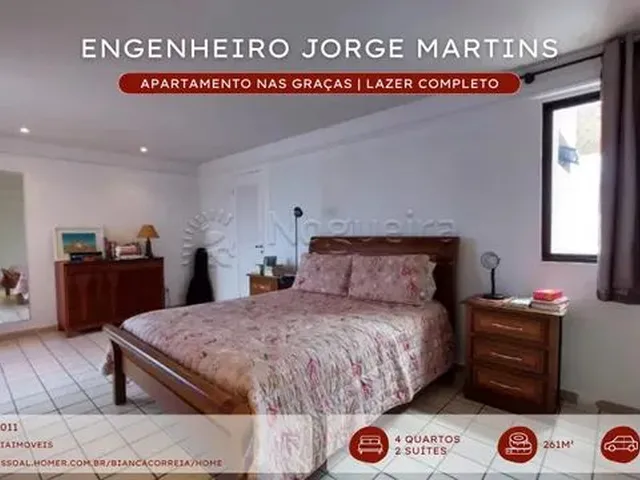 Imagem 6: Bcc- Apartamento nas Graças | com 4 Quartos (Sendo 2 Suítes
