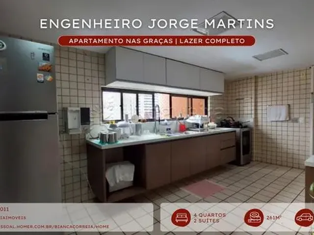 Imagem 4: Bcc- Apartamento nas Graças | com 4 Quartos (Sendo 2 Suítes