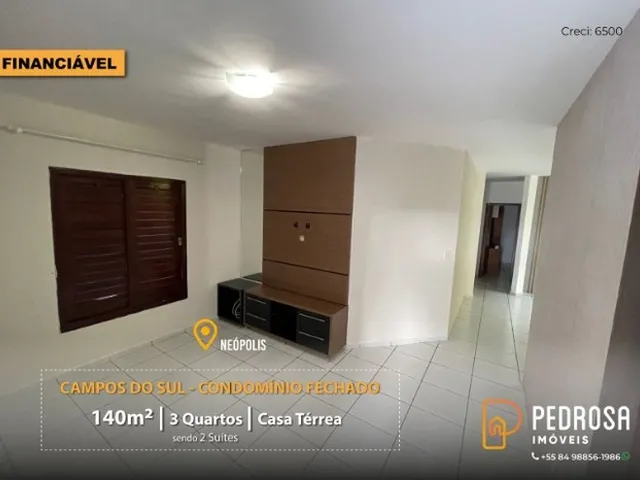 Imagem: Casa de 142 M2 - 3 Quartos (2 Suítes) Cond