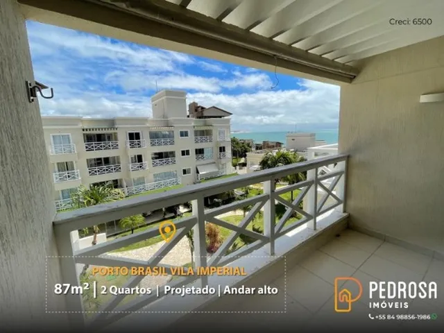 Imagem 1: Apartamento com 87 M2 - 2 Quartos - 2 Suítes - Vista para o Mar - Porto Brasil Imperial