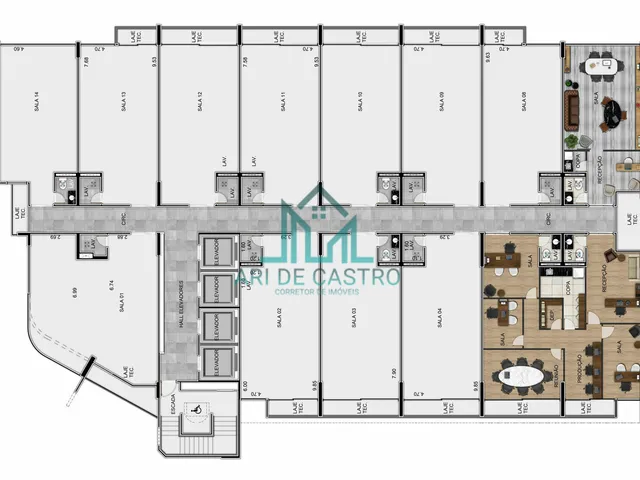 Imagem 13: Link Office Empresarial - Salas de 47,70 à 71,23m² para Venda com o Melhor Preço m²