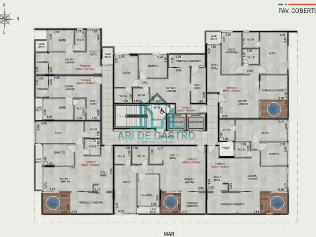 Imagem 2: Apartamento Quarto e Sala, 37m², novo à venda a 50 metros da Praia de Ponta Verde