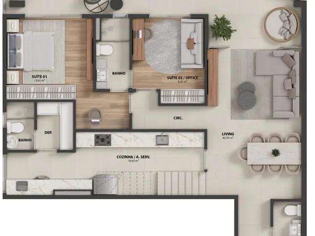 Imagem 4: Apartamento Garden em Jardim da Penha!