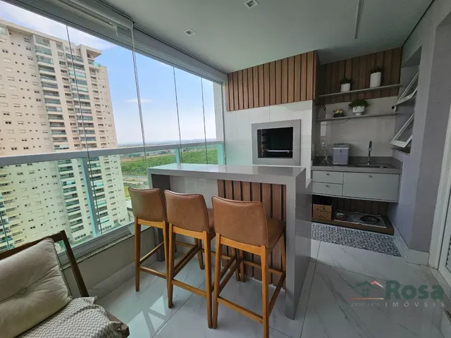 Imagem 1: Apartamento de luxo com lagoa e praia artificial para venda com móveis, próximo ao