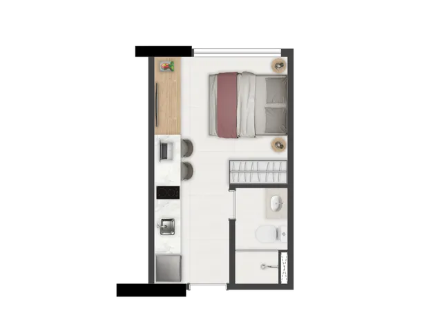 Imagem 2: Brás 120 Apartamento com 1 dormitório