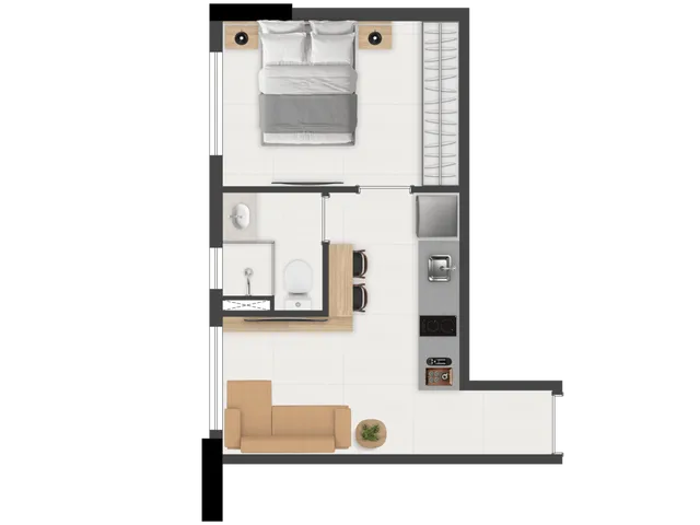 Imagem 5: Brás 120 Apartamento com 1 dormitório