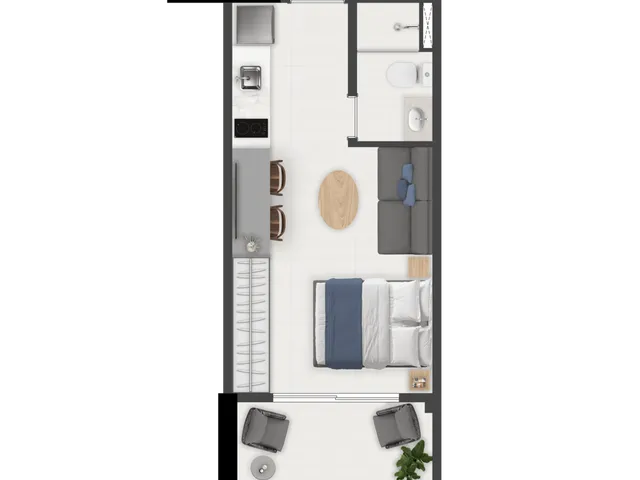 Imagem 6: Brás 120 Apartamento com 1 dormitório