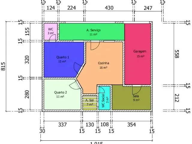 Imagem 13: Casa Igapó 2Q,Cz,Wc, Sala, 2Wc(Suíte), A. Serv, Garagem Coberta e Quintal Amplo