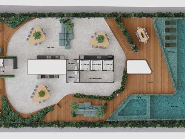 Imagem 13: Flat de Luxo à Venda em Manaíra - João Pessoa-PB: 1 Quarto, 1 Vaga de Garagem