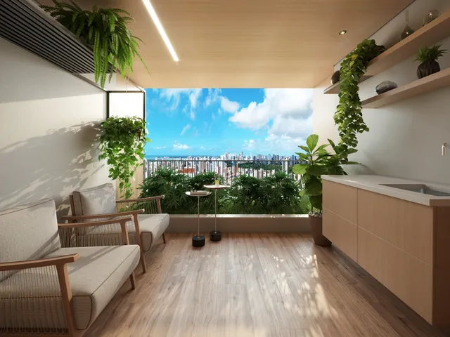 Imagem 12: Flat à venda em Manaíra, João Pessoa-PB: 2 quartos, 1 suíte, 2 salas, 2 banheiros