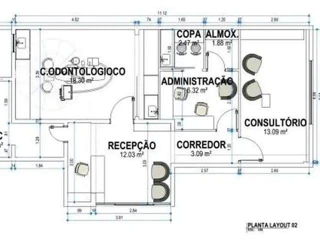 Imagem: Conjunto de Salas com 70 M2