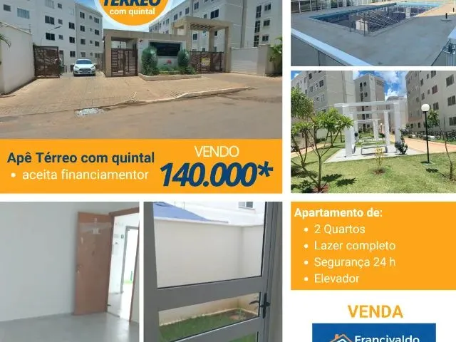 Imagem: Apartamento-Terreo-Quintal-02 Quartos-Elevador-Belle