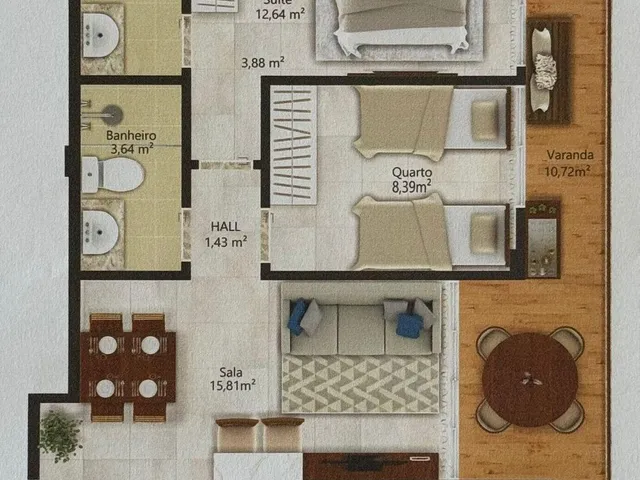Imagem 15: VENDO EM PIATA VENDO 2/4 NO EDIFICIO BLUE OCEAN 2 QUARTOS PRONTO P MORAR 2 VAGAS -VISTA