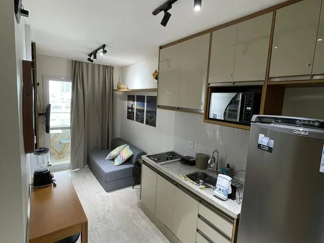 Imagem: Smart Sol 24m², studio com quarto e sala