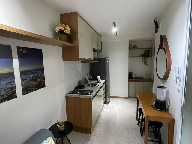 Imagem 4: Smart Sol 24m², studio com quarto e sala, climatizado, mobiliado, varanda, decorado