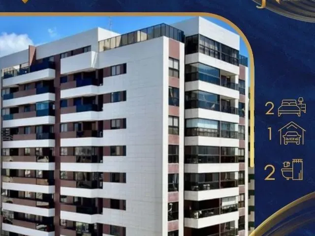 Imagem: O apartamento possui 2 Dormitórios, 1 Suíte, 2 Banheiros,