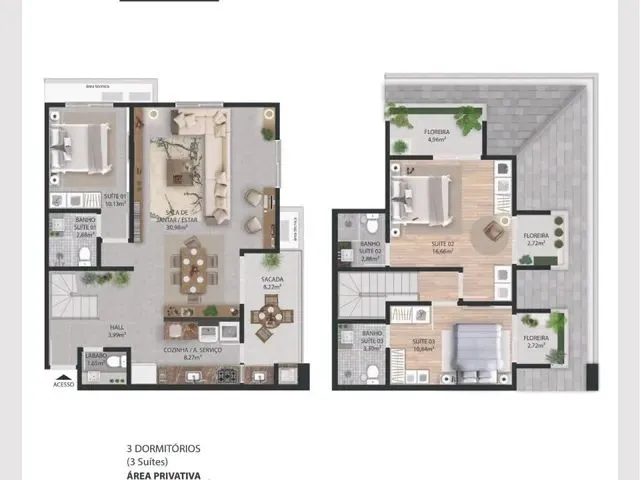 Imagem 12: Apartamento Duplex 3 Dormitórios