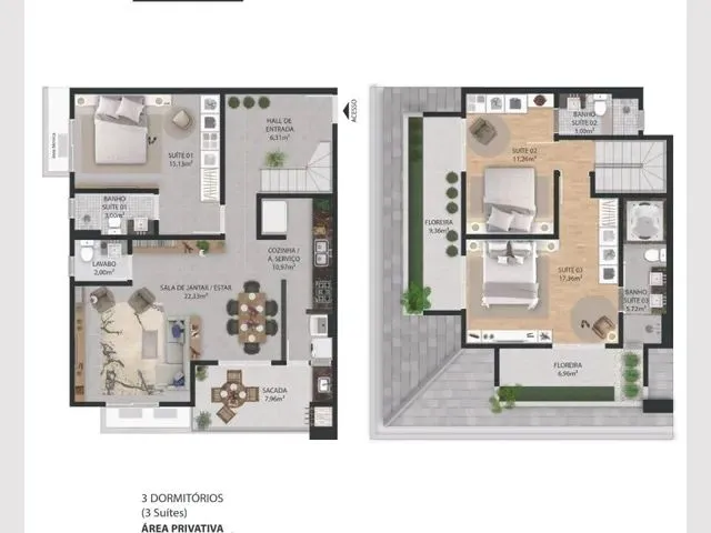 Imagem 14: Apartamento Duplex 3 Dormitórios