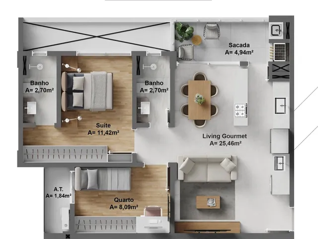 Imagem 6: APARTAMENTO RESIDENCIAL em Itajaí - SC, São Judas