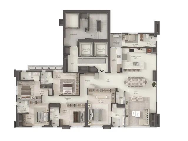 Imagem 4: Quisisana Apartamento com 6 dormitórios